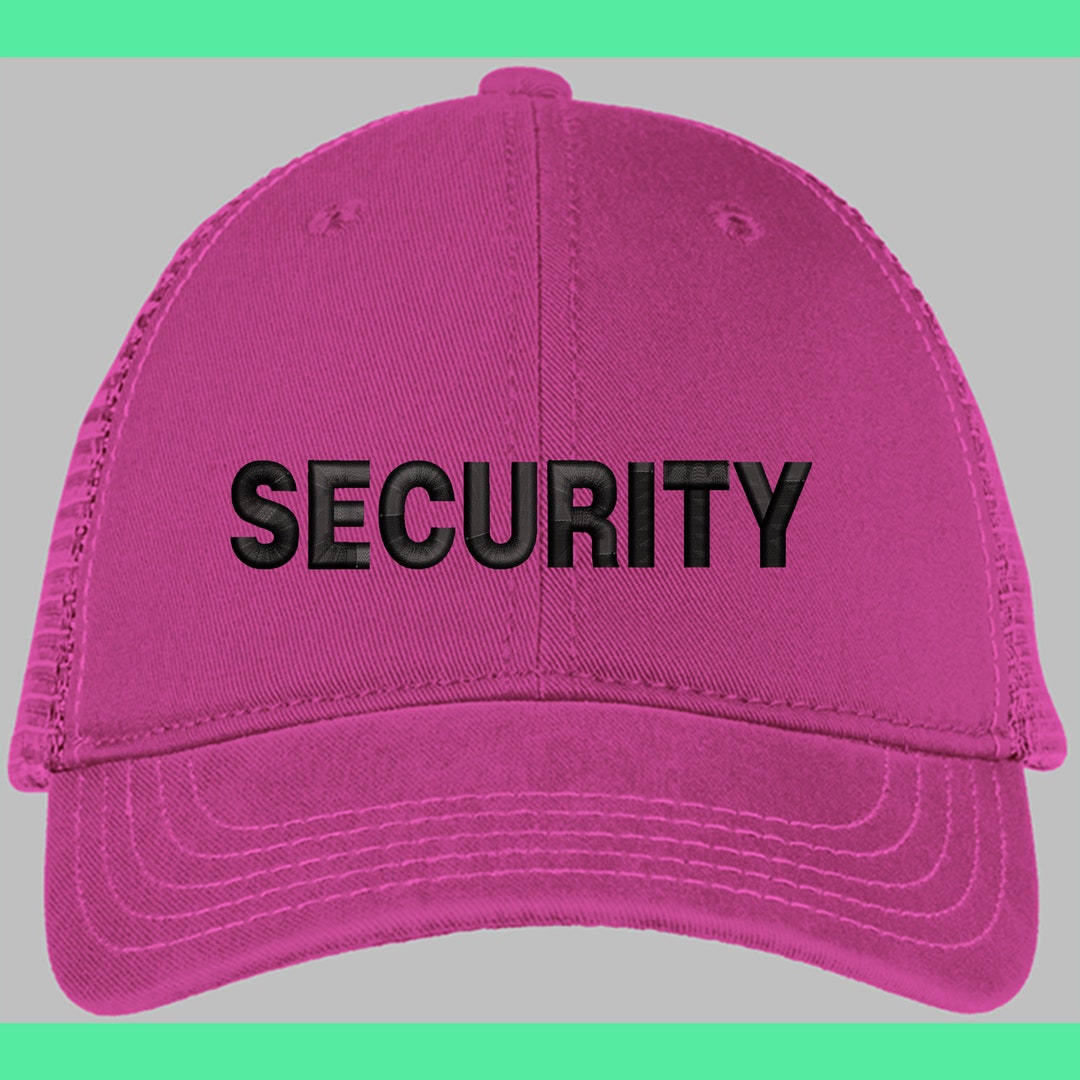 SECURITY Embroidery, SECURITY Embroidery DST Files, Suitable for Hat