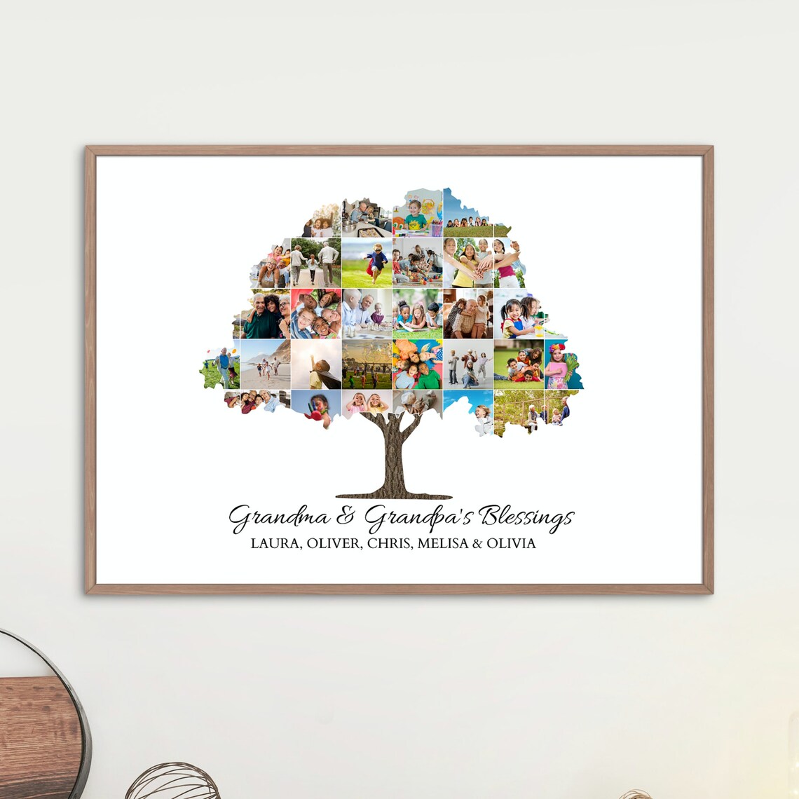 Custom Photo Collage Template Printable 39 Pictures Collage - Etsy