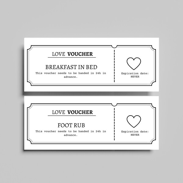 Love Voucher for Him - Etsy