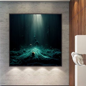 Digital Artwork - Printable Art - Deep sea - Instant digital photo download - Depth - Sea - Magic - Painting - Gift