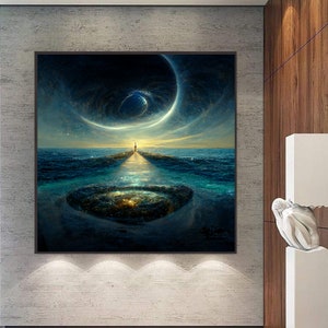Digital Artwork - Printable Art - Stargaze - Instant digital photo download - Night - Stars - Colors - Magic - Painting - Gift