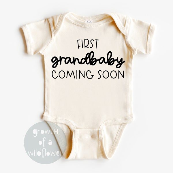 First Grandbaby Coming Soon PNG SVG, Pregnancy Announcement Svg, Baby Announcement, Infant Baby Svg, Cut Files, First Grandchild