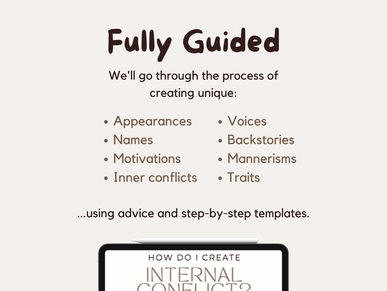 Character Workbook Digital or Printable Writing Planner - Etsy