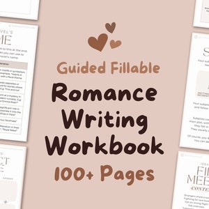 Romance Writing Workbook || Digital or Printable Writing Planner, Character Profile, Novel Templates, Goodnotes, Stories, Fanfic