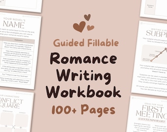 Romance Writing Workbook || Digital or Printable Writing Planner, Character Profile, Novel Templates, Goodnotes, Stories, Fanfic