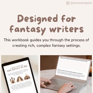 Fantasy Worldbuilding Workbook Digital or Printable Writing Planner, Novel Template, NaNoWriMo, Goodnotes, Author, D&D, Fanfic, Sheets image 7