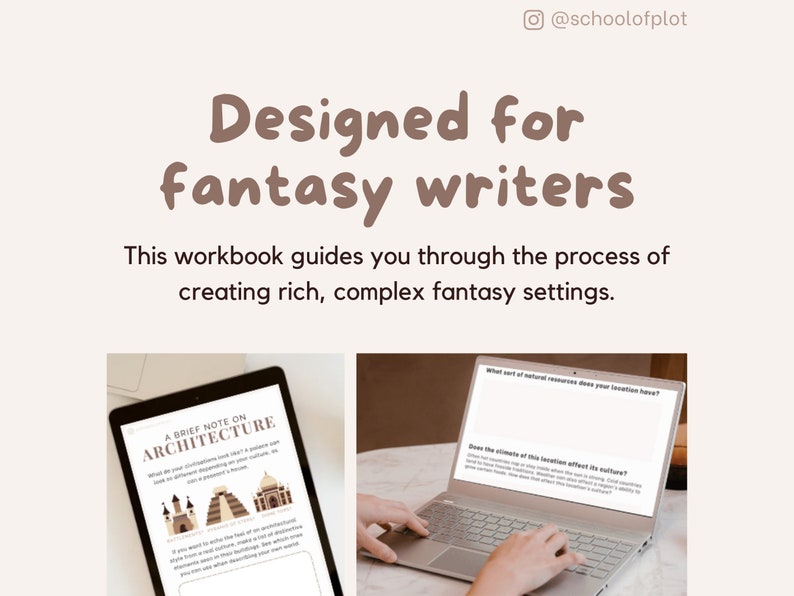 Fantasy Worldbuilding Workbook Digital or Printable Writing Planner, Novel Template, NaNoWriMo, Goodnotes, Author, D&D, Fanfic, Sheets image 7