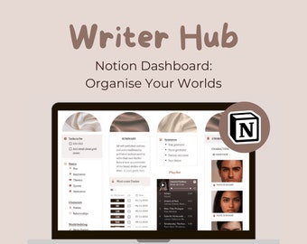 Notion Novel Planner: Story Organizer & Writer Dashboard (Digital Download)
