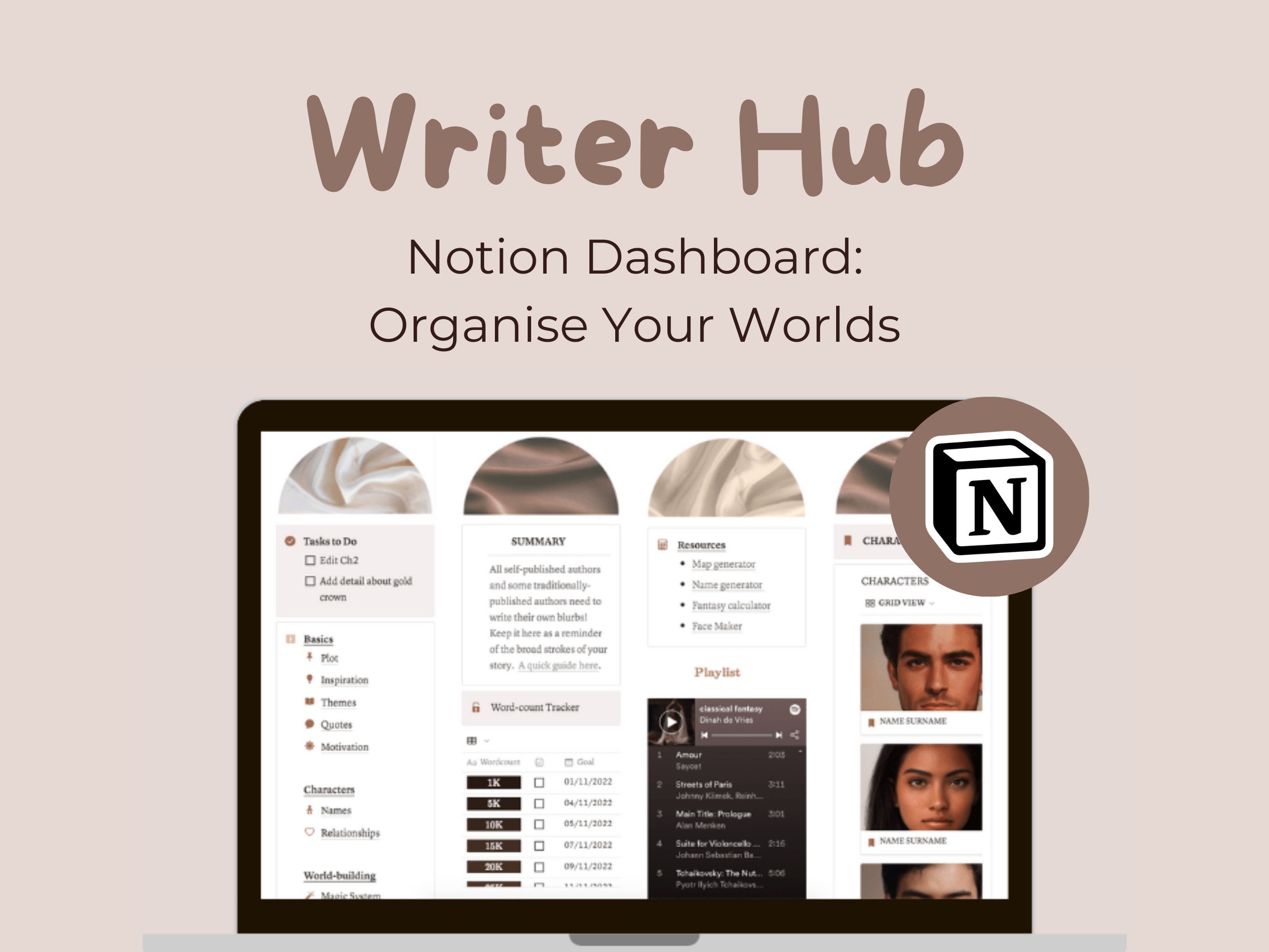 Notion Template for Writers Digital Novel Planner Writing Planner Story Notion Template for Writers Digital Novel Planner Writing Planner Story