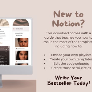 Notion Novel Planner: Story Organizer & Writer Dashboard (digital ...