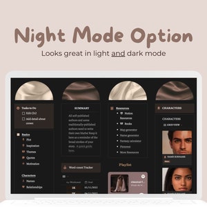 Planificador de novelas de Notion: Organizador de historias y panel de control para escritores (Descarga digital) imagen 6