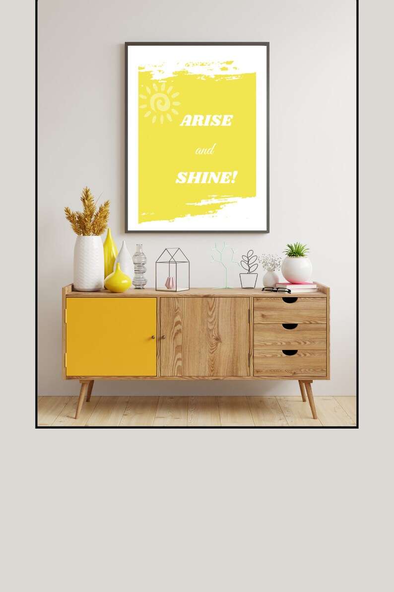 Inspirational Printable Wall Art Arise and Shine Design for Any Space ...