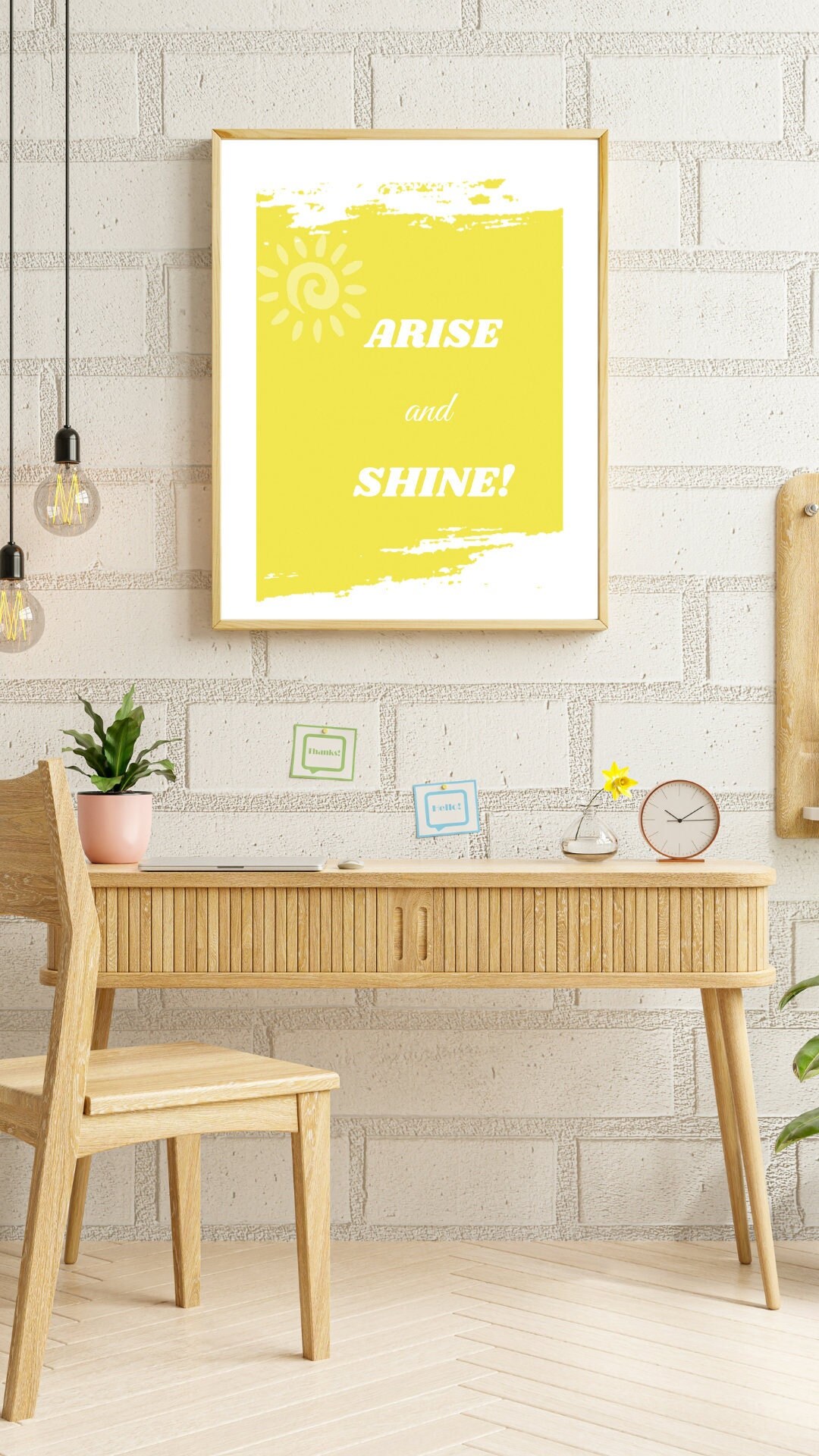 Inspirational Printable Wall Art Arise and Shine Design for Any Space ...