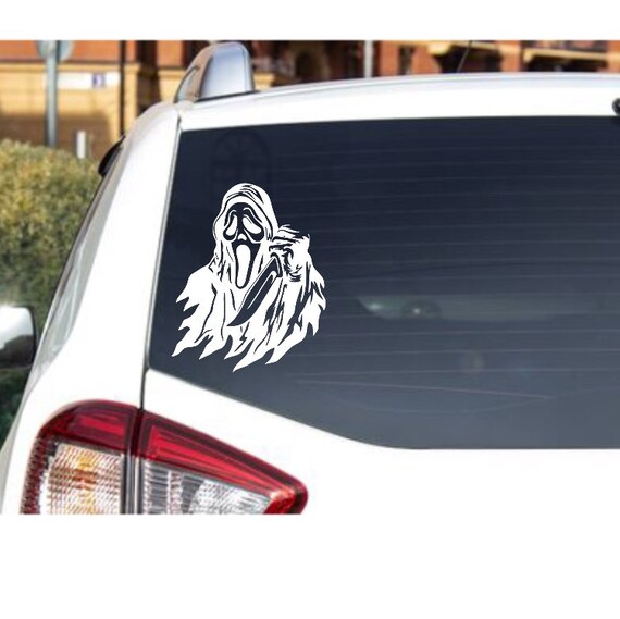 Ghostface Car Decal Etsy