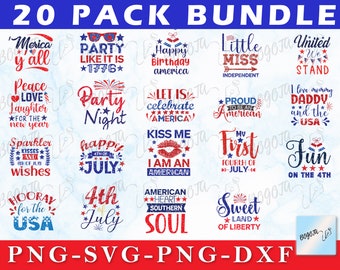 4th of July SVG Bundle, July 4th SVG, Fourth of July svg, America png, USA Flag svg, Patriotic, Independence Day Shirt, Cut File Cricut
