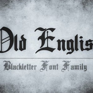 Old English Font, Blackletter Font, Old English, Cricut Font, Gothic Font, Fonts For Cricut, Vintage Font, Procreate Font, Canva Font