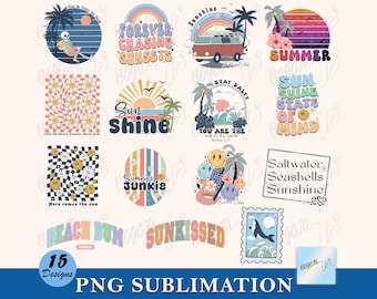 Retro Summer png Bundle, Summer Sublimation Design, Summer vibes png, Retro Surf Vibes PNG, Hot mom summer, Summer Tshirt design, Png Bundle