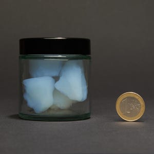 Aerogel Bruchstücke - leichtester Feststoff der Welt - 120ml Glas