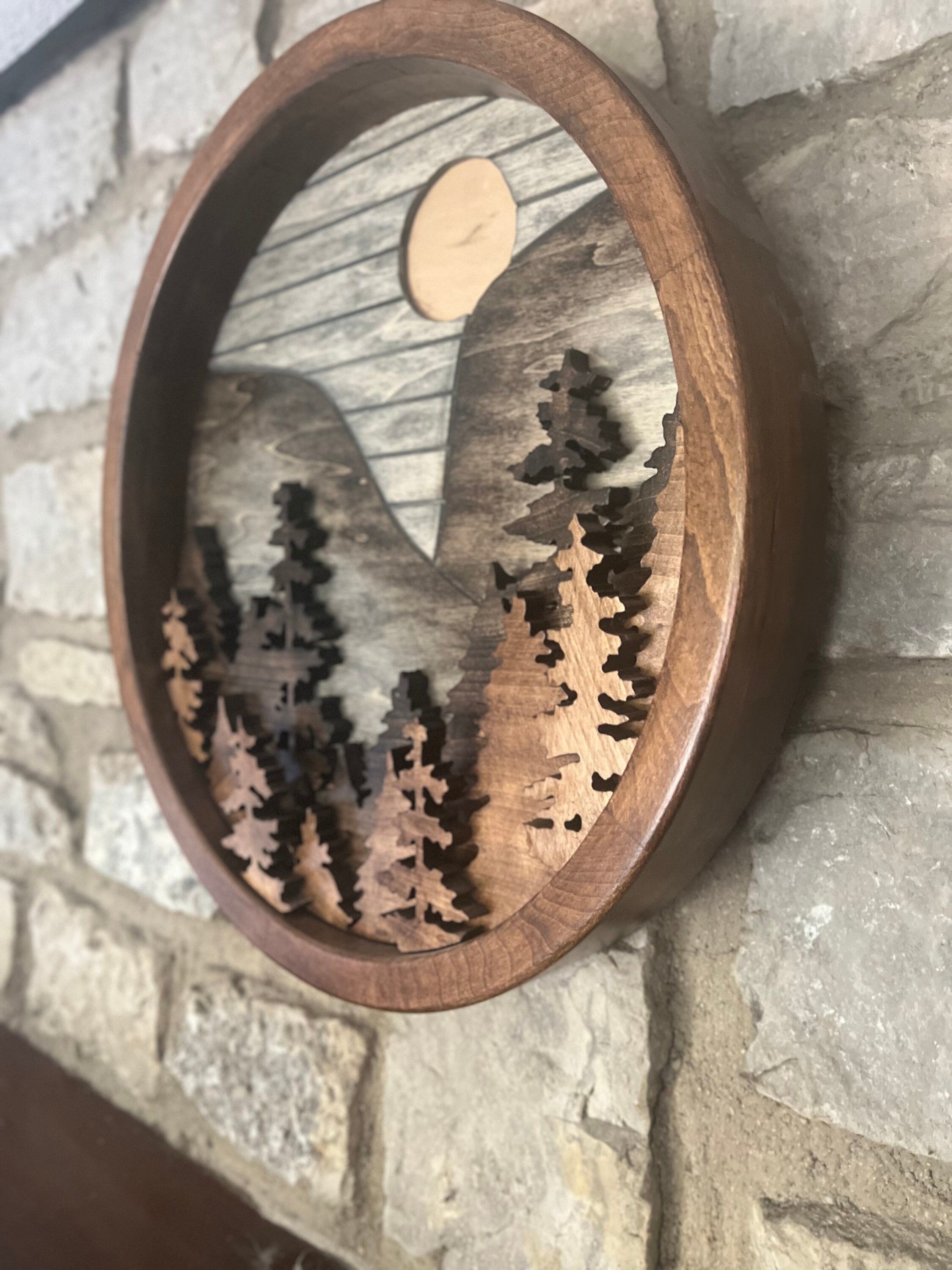 Woodland Wall Art/decor Circle Frame Etsy