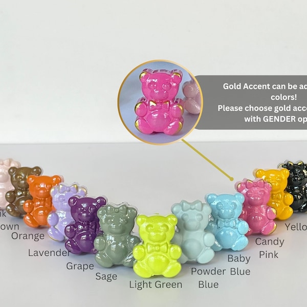 Bear Kids Dresser Knobs | Boy & Girl Bears | Drawer Pull for Kids Room and Nursery