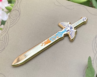 Decayed Master Sword Hard Enamel Pin | Legend of Zelda: Tears of the Kingdom Inspired Metal Badge | Broken Master Sword