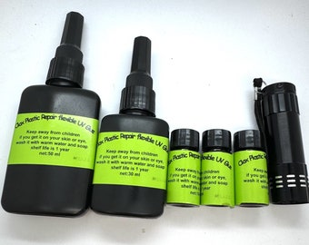 Resina UV Per Riparazione Plastica E Vetro &ndash; 5 Ml, Colla Trasparente Universale