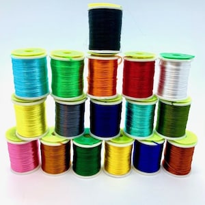 Fly fishing,fly tying,fly dressing large spools of floss 17 colours buy 3 get 3 free