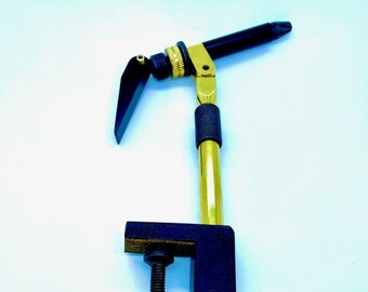 Étau De Montage Pour Mouches De Pêche Olax ET01 Chromé - Mâchoire Acier Trempé - Neuf
