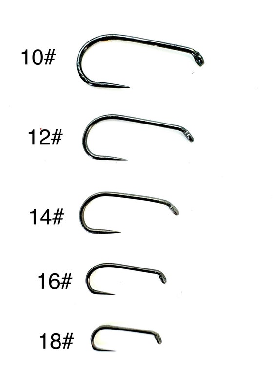 Black Nickel Haken fr Trockenfliegen: Gren 10-18 (25 Stck) - Etsy.de