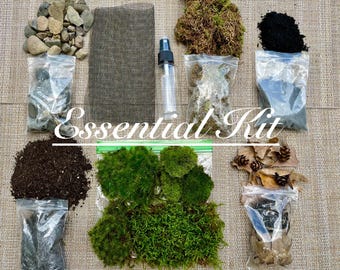 DIY Terrarium Kit- Multiple Sizes To Choose From- Create Your Own Terrarium