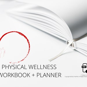 Cuaderno de trabajo de dimensión física de bienestar holístico + planificador