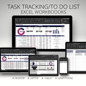 Task Tracker To-do List Task Analysis & Insight Excel Spreadsheet ...
