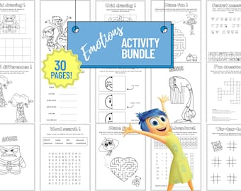 Inside Out 2 Malseiten: Emotionen Beschäftigungsbuch (PDF Download)