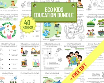 Eco Kids Learning Bundle – Nature, Recycling, Energy (PDF)
