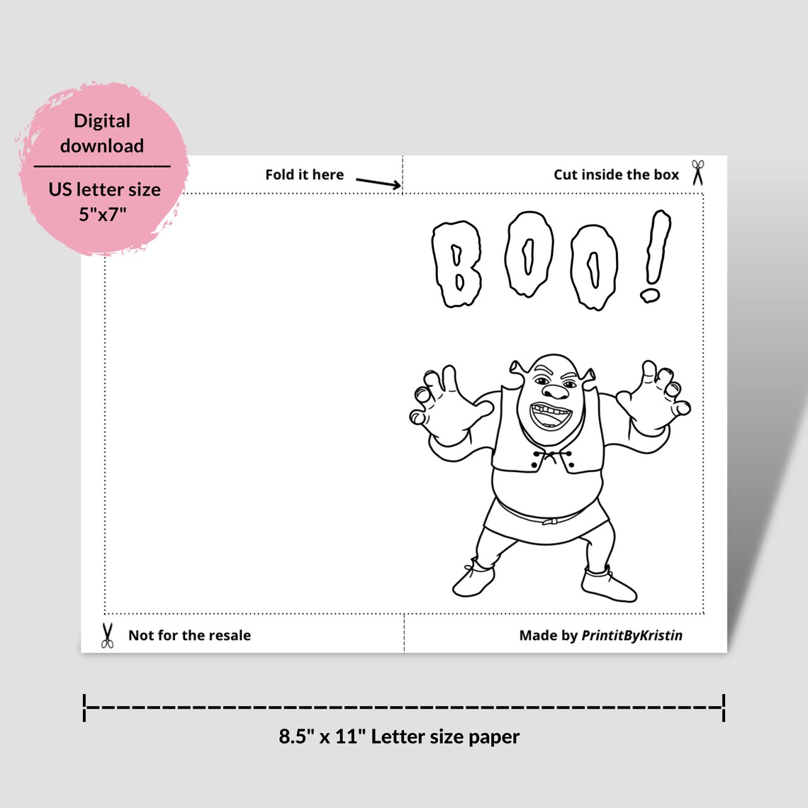 Printable Shrek Halloween Coloring Pages. Shrek Coloring Pages ...