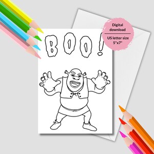 Shrek Coloring Pages Printable for Free Download