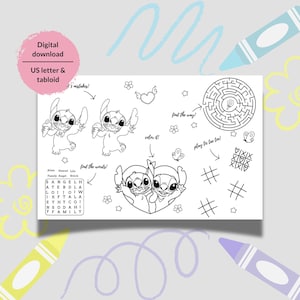 Lilo and Stitch coloring pages. Stitch coloring. Stitch and Angel printable coloring books. Coloring pages for kids with Stitch for download