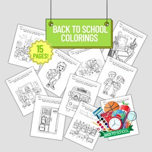 Back to School Coloring Pages: 15 Fun Printable Worksheets (PDF Download)