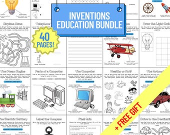 Inventions for Kids Printable Bundle: STEM History Activities (PDF)
