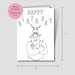 Shrek Printable Coloring Sheet. Shrek Birthday Card Printable. Shrek ...
