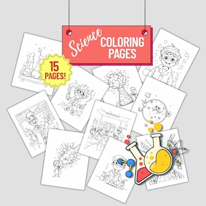 Science Coloring Pages for Kids: STEM Activity Pack (PDF Download)