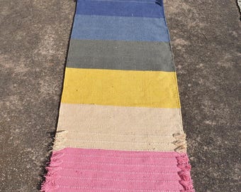 Handmade Yoga Mat | Eco-Friendly Yoga Rug | Boho Fitness Cotton Yoga Mat | Non-Slip | Meditation Exercise Mat Bohemian Soft & Durable