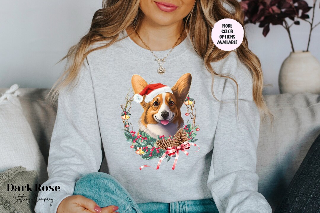 Christmas Sweater Dog Mom Sweatshirt Festive Dog Christmas