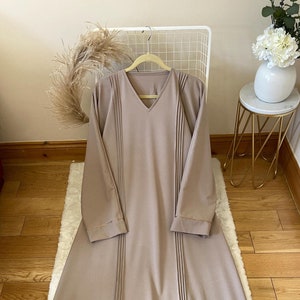 Mokka Braun Islamische Abaya Kleid Abaya Öffnen Islamische Abaya Eid Abaya Hochzeit Abaya Ramadan Abaya Anlass Abaya
