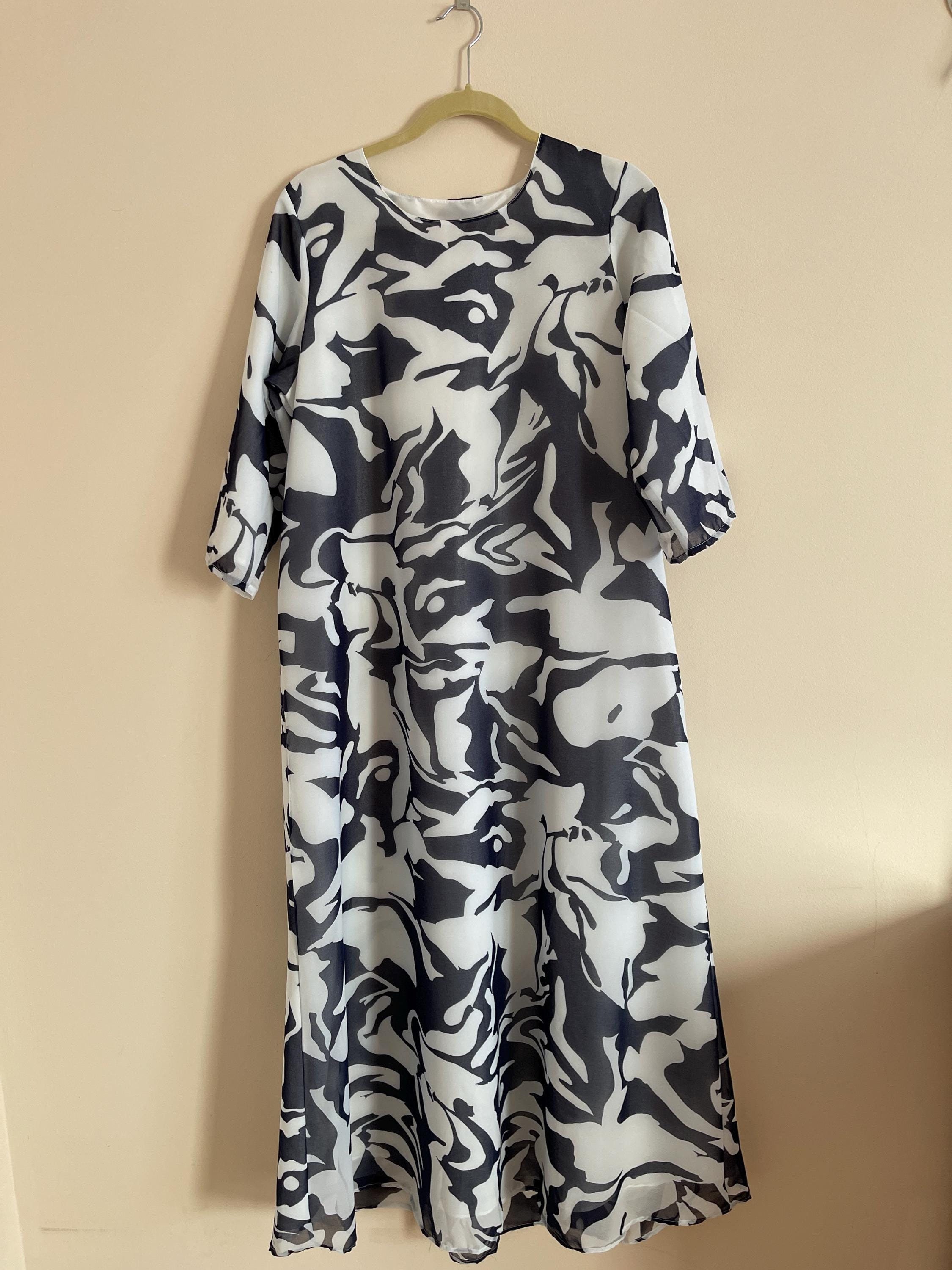 knee length dresses for ladies Evening Muse Maxi Dress Black/Natural / L