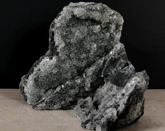 Fluorite w Calcite Crystal Cluster Mineral Specimen AKL-5