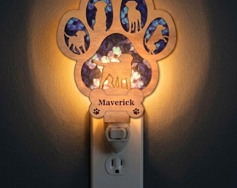 Retriever Night Light SVG | Golden Retriever Dog Lamp Laser Cut File | Lamp Template | Digital Download | Svg Pdf Dxf