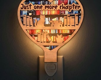 Book Lover Night Light SVG | Reading Lamp Laser Cut File | Reader Gift LED Night Light | Digital Download | Svg Pdf Dxf