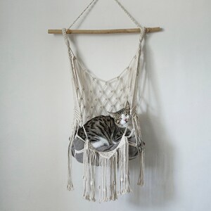 Macramé Cat Hammock image 1