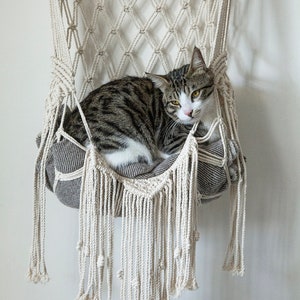 Macramé Cat Hammock image 3